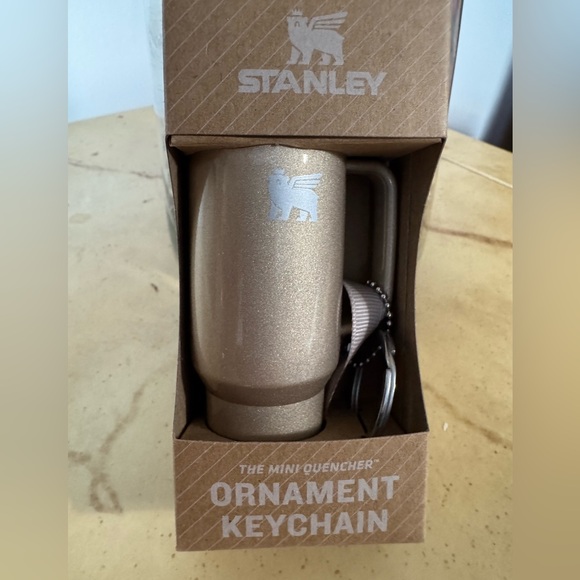 Stanley Mini Quencher Ornament Keychain - Gold NIB - Picture 3 of 3